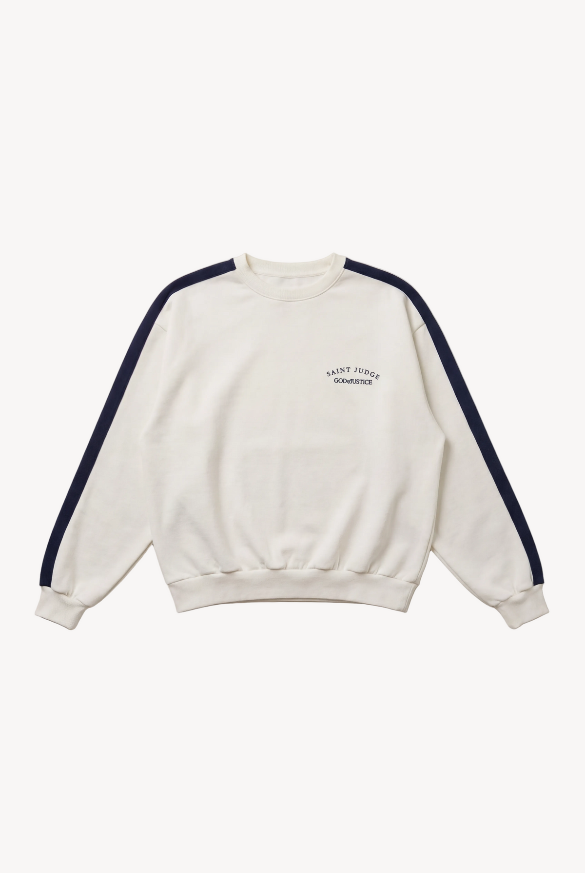 Crewneck One Stripe God of Justice Off com Marinho