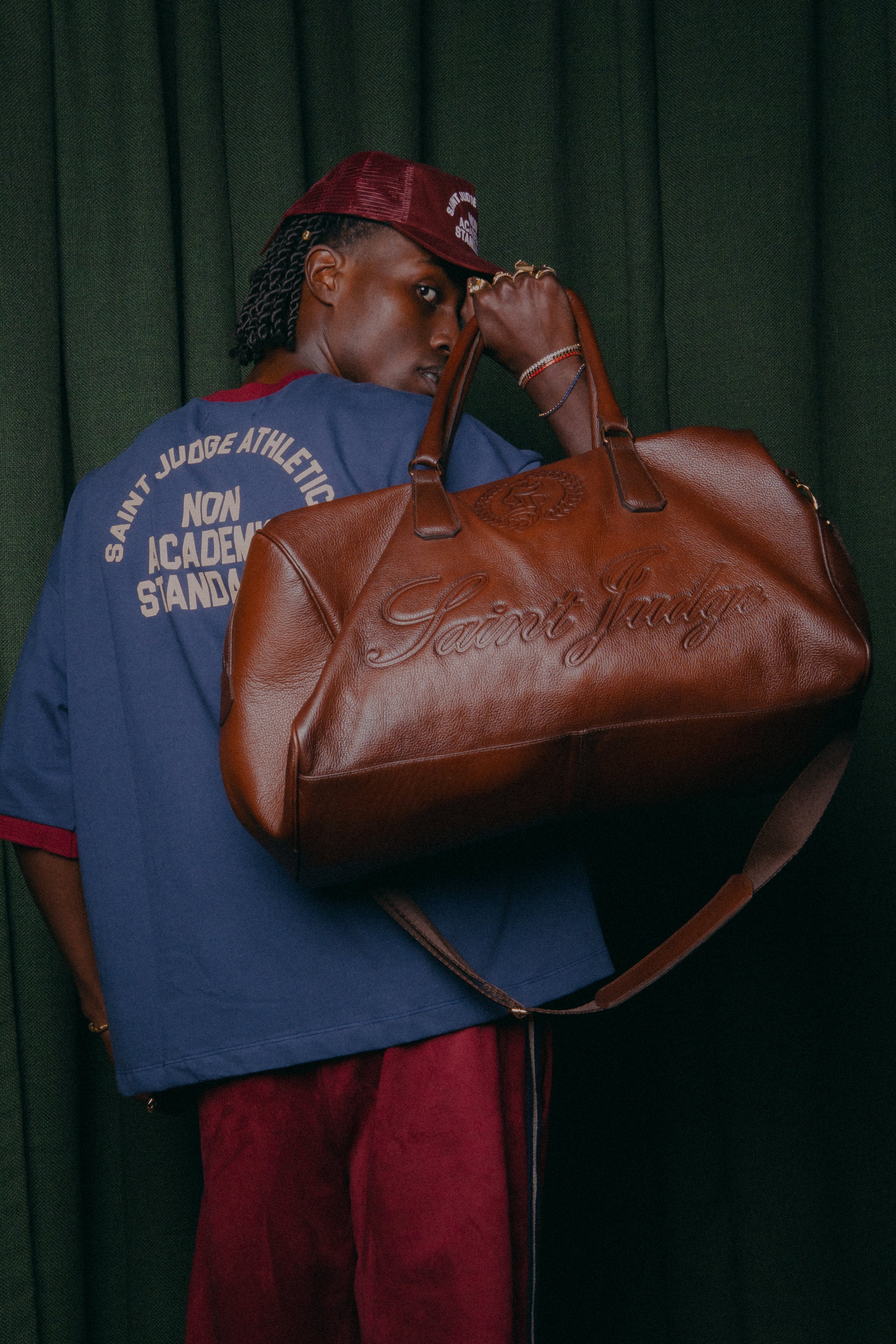 LEATHER DUFFLE BAG
